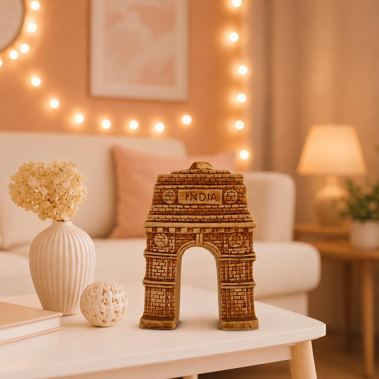 Golden Reindeer Sculptures - Home Decor -12