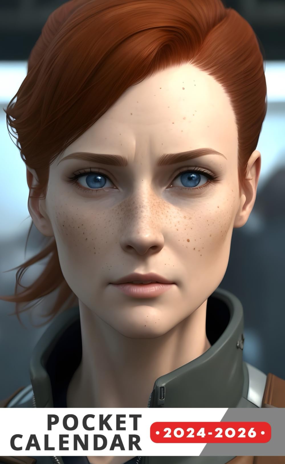 Pocket Calendar 2024 - 2026 With Moon Phase: Three-Year Monthly Planner for Purse , 36 Months from January 2024 to December 2026 | Love Moore | Goods ... | Muscular woman | Auburn hair | Blue eyes