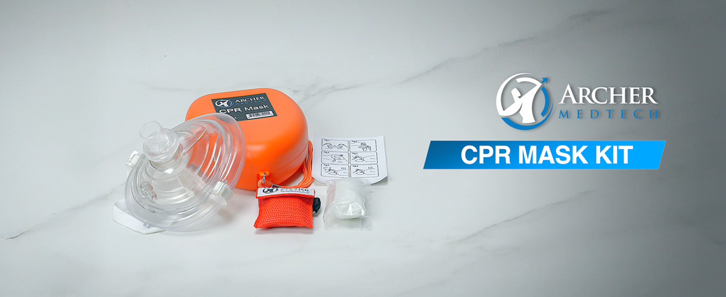 Amazon.com: Archer MedTech CPR Mask with One-Way Valve, Includes