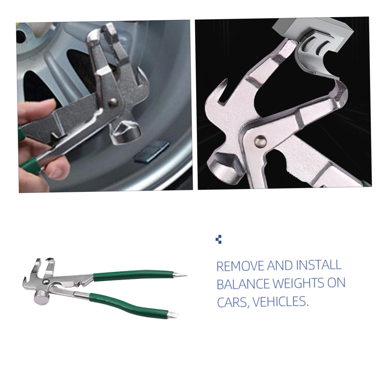 Luxshiny Tire Balancing Plier Tool Durable Wheel Weight Remover for Accurate Auto Repair and Maintenance Essential for Vehicle Wheel Balancing and Weight Installation