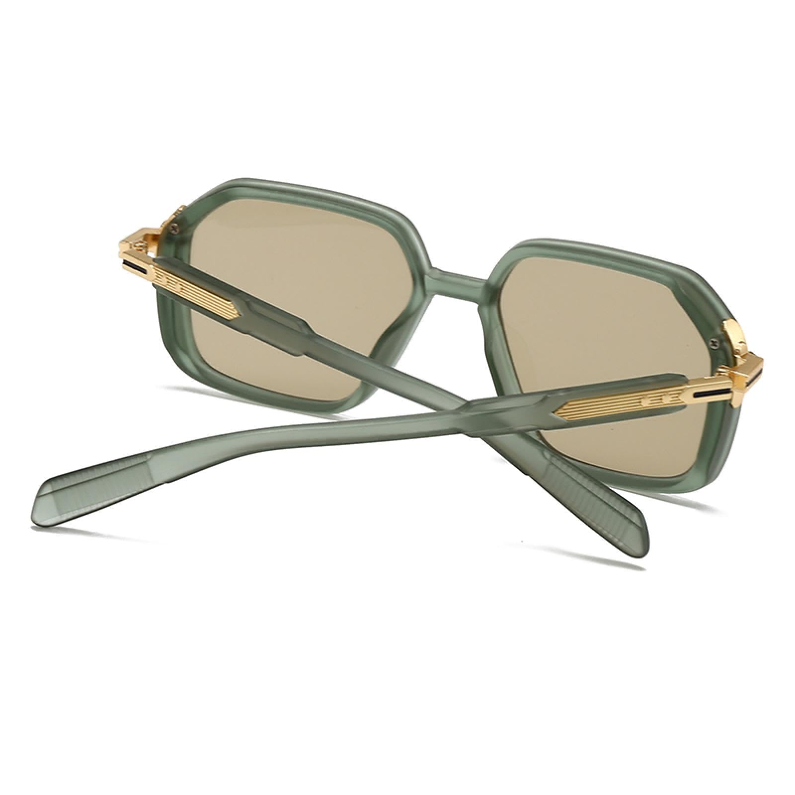 Modne męskie okulary lotnicze retro okulary przeciwsłoneczne kwadratowe okulary przeciwsłoneczne ozdoba na nogę