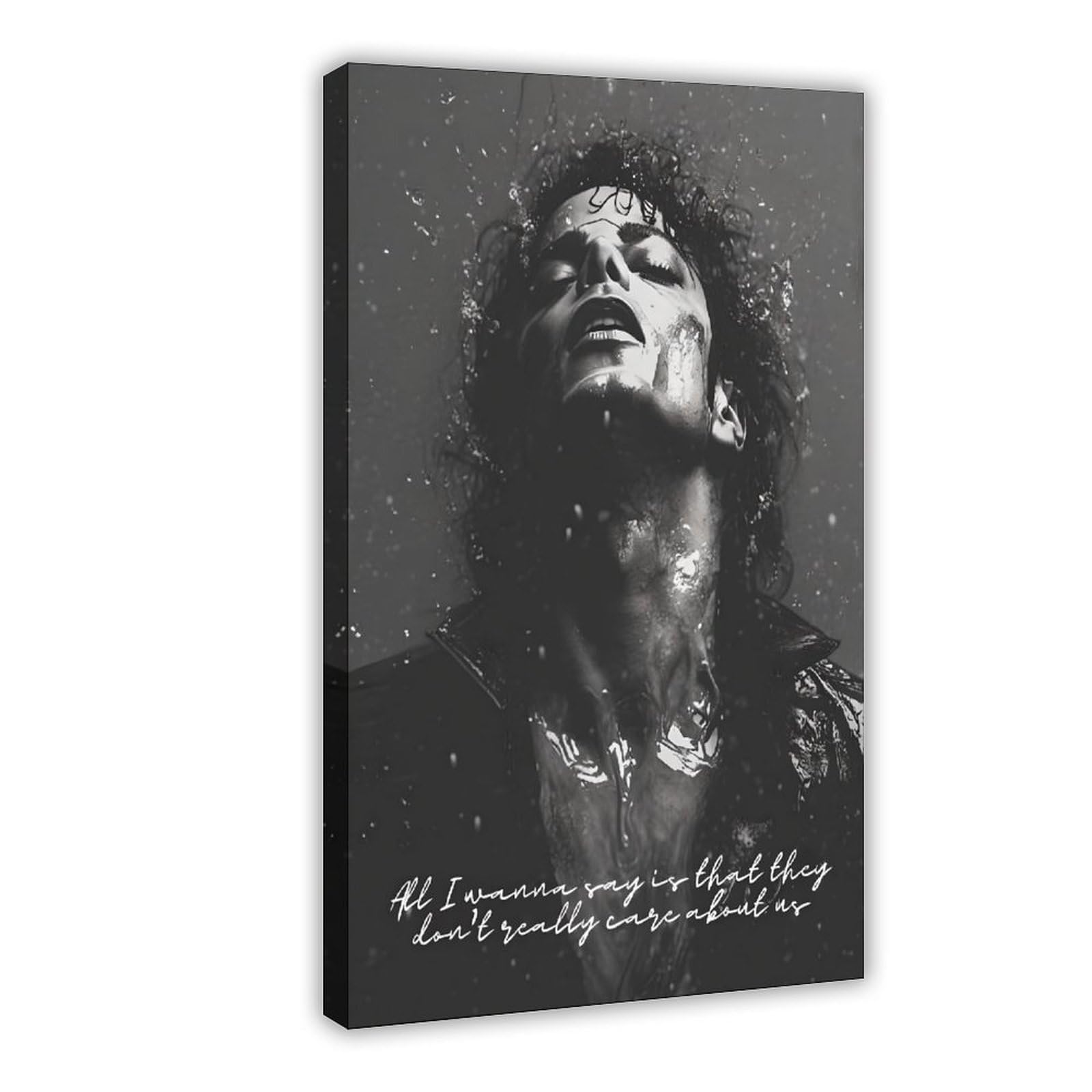 Ncudank Michael Jackson Music Poster Canvas Poster Bedroom Decor Landscape Office Room Decor Gift 12X18inch(30X45cm)