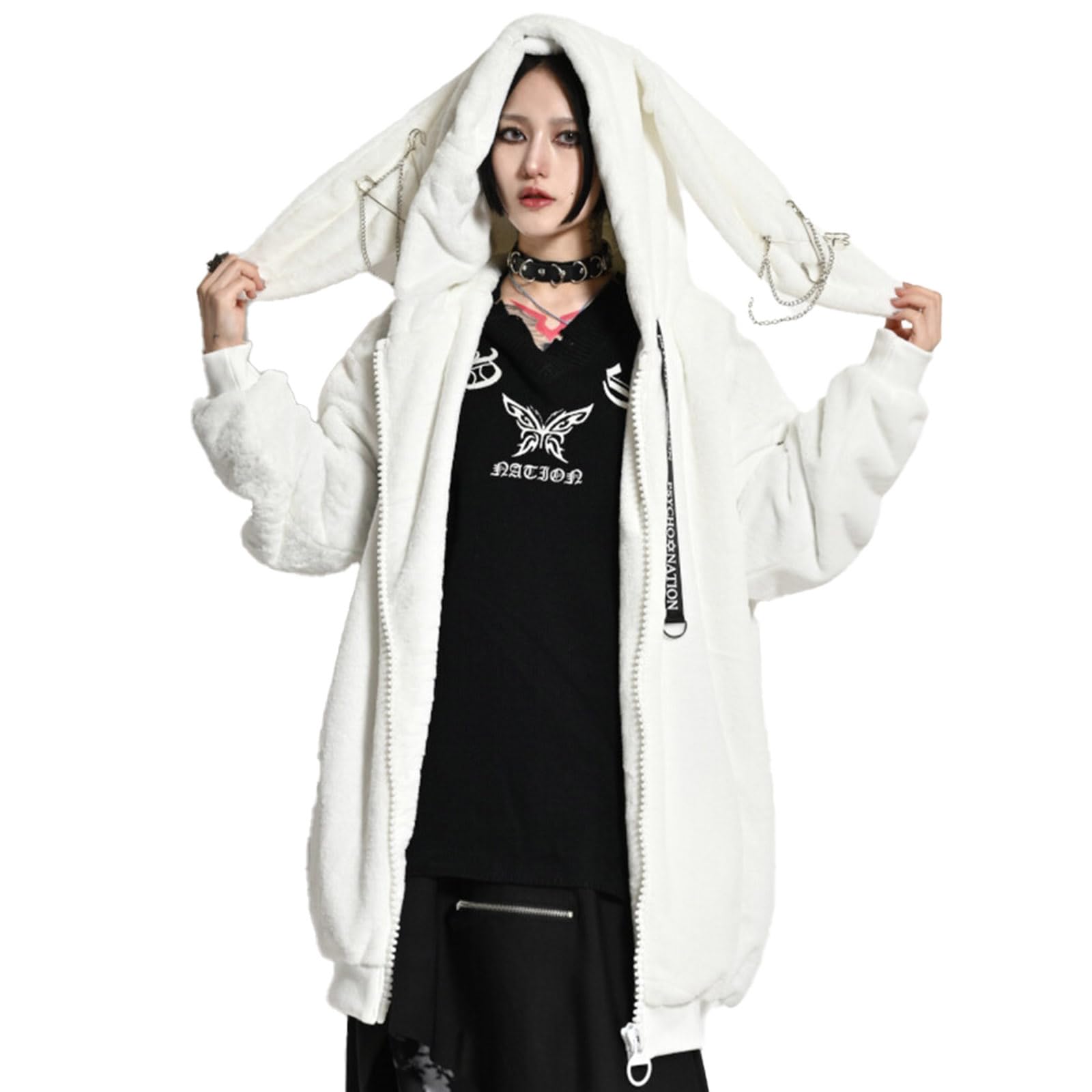 PSYCHO NATION サイコネーション うさ耳 オールファーフードブルゾン Amazon.co.jp: [ サイコネーション ] psycho nation ブルゾン