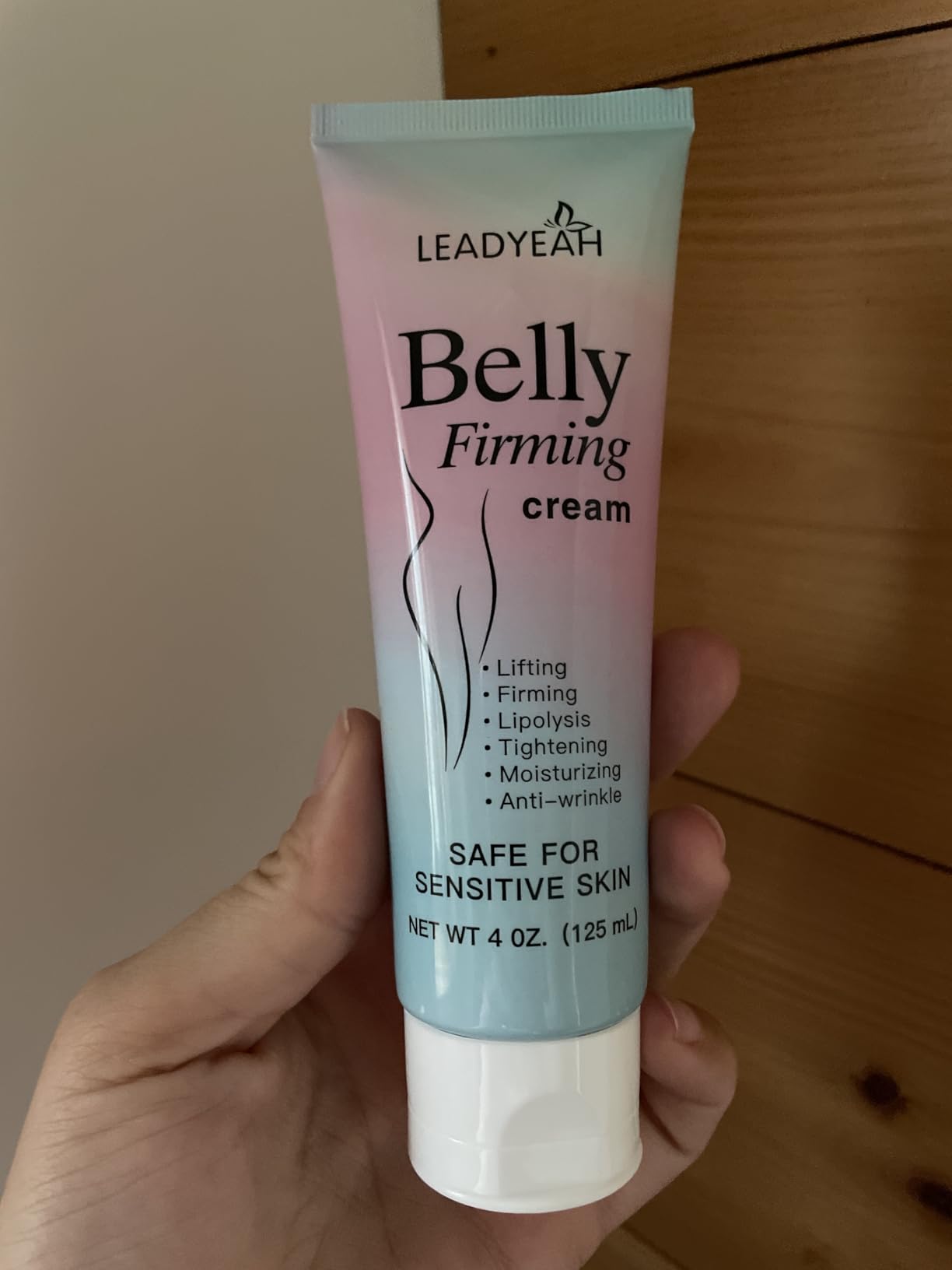 Leadyeah B Flat Belly Firming Cream - Moisturizing, Firming for Stomach, Thighs and Butt, Body Lotion for Women and Men, 125 ML