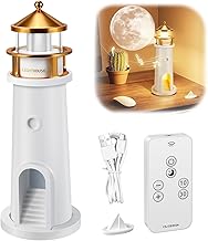 Faro decorativo, lampada a LED, faro con telecomando, regalo per camera da letto, soggiorno
