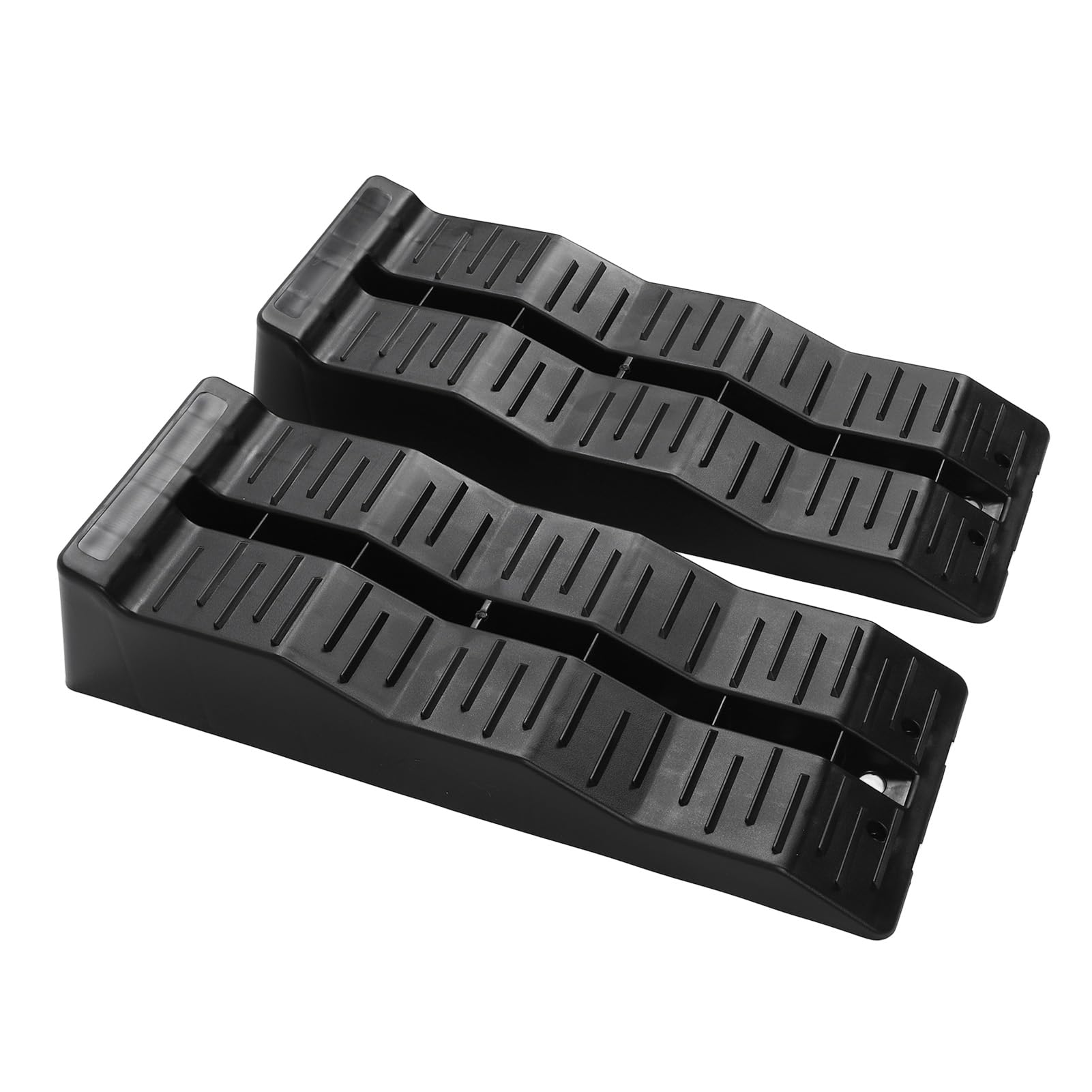 Heavy Duty RV Leveling Blocks, 2 Packs 11000LBS Load Stabilizer for Campers, Anti Slip Leveler with Carrying Bag, 3 Levels, RV Leveling System for Motorhome, Travel Trailer Campers