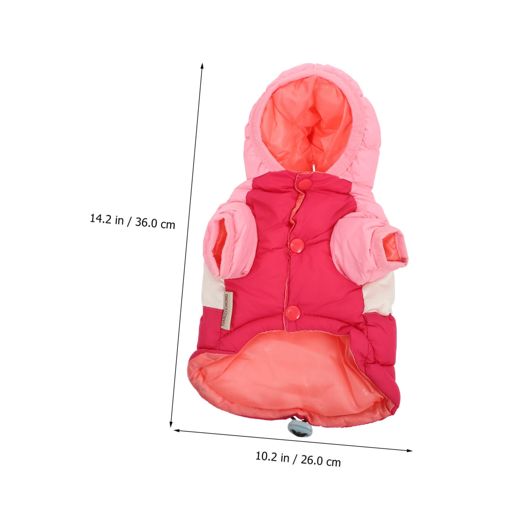 INOOMP 3pièces Gilet Doublé Duvet pour Chien Veste Hiver Réversible Coton Vêtements Chaleureux Et Élégants pour Chiens