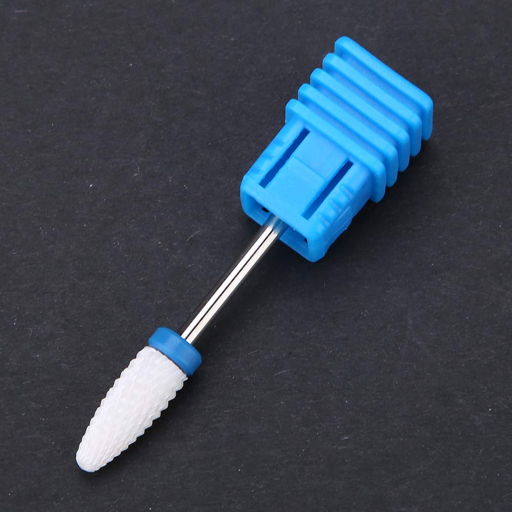 Punte da Trapano per Unghie in Ceramica, Punte da Trapano per Manicure, Pedicure con Sbavature in Ceramica Unghie Spesse, Podologia con Sbavature in Ceramica, Testina Abrasiva per(Testa di mais)