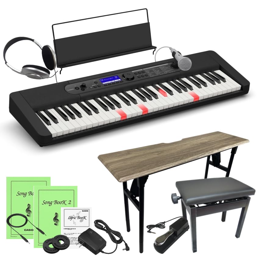 Amazon | カシオ キーボード LK-540 BK ブラック ソファへ座って弾ける