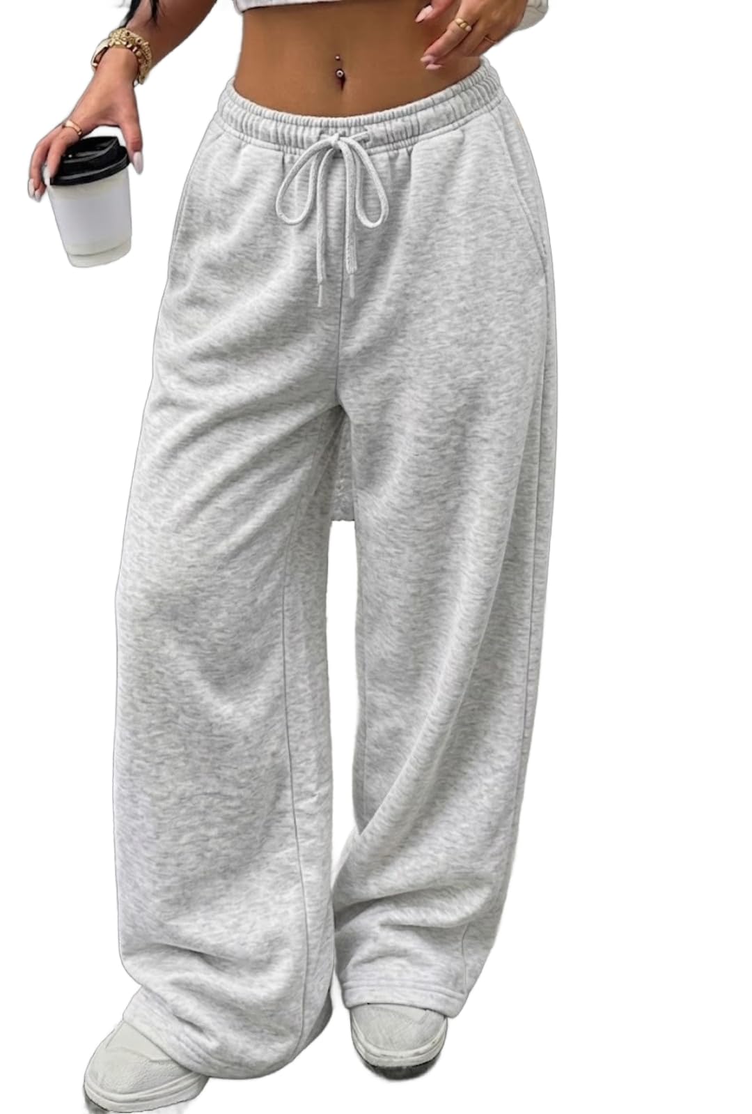 dockstreet Track Pant for Women || Baggy Fit || Track Pants || Full Elastic Jogger Track Pant ||-picture-18