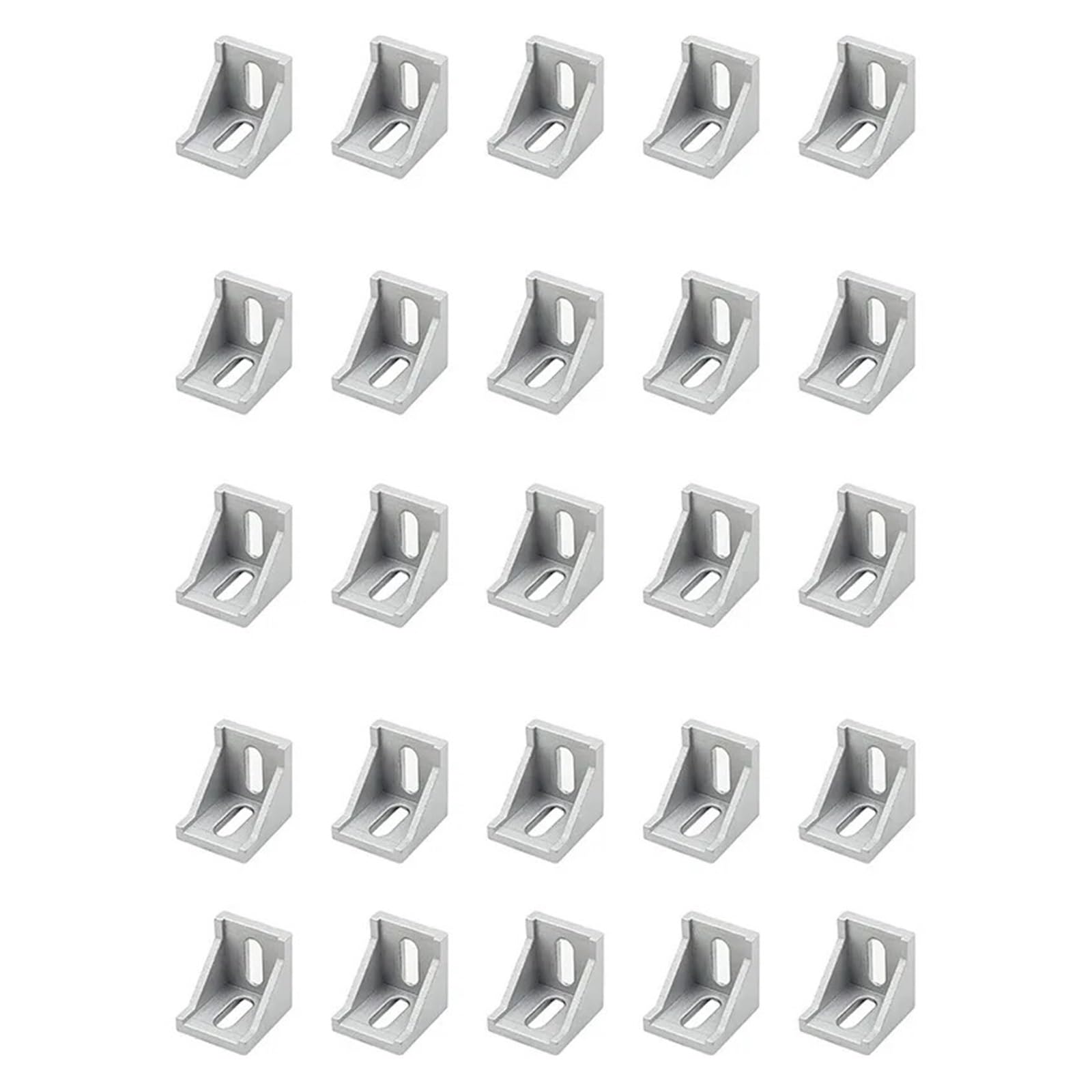 Staffe angolari ad angolo retto in alluminio | 25 pezzi, elementi di fissaggio con specifiche 35*40 e 4040 for il collegamento di profili in alluminio industriali