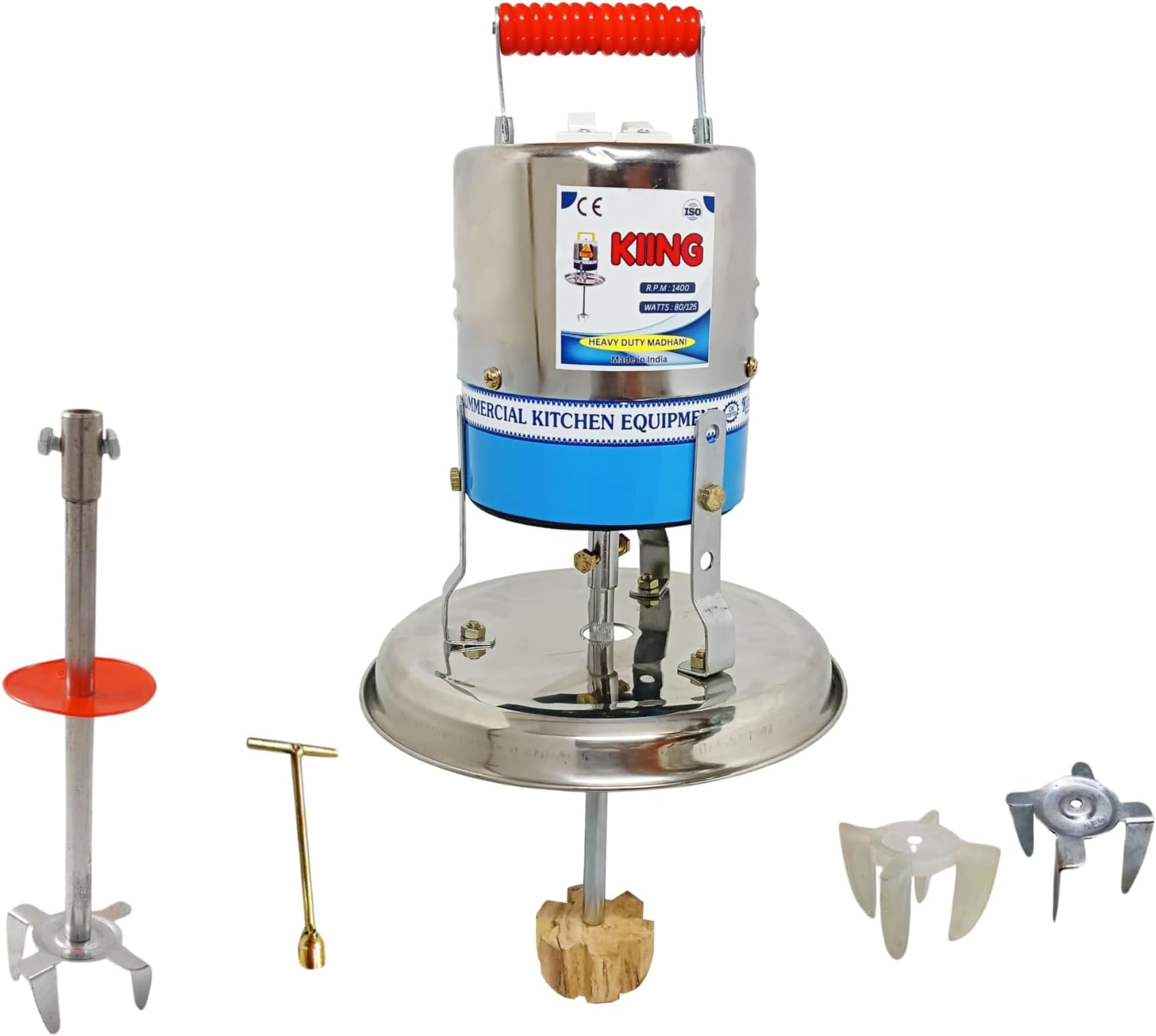 KIING Madhani Machine with 2 rods & 4 flowers 10 litre suitable for making butter milk/lassi/cream.