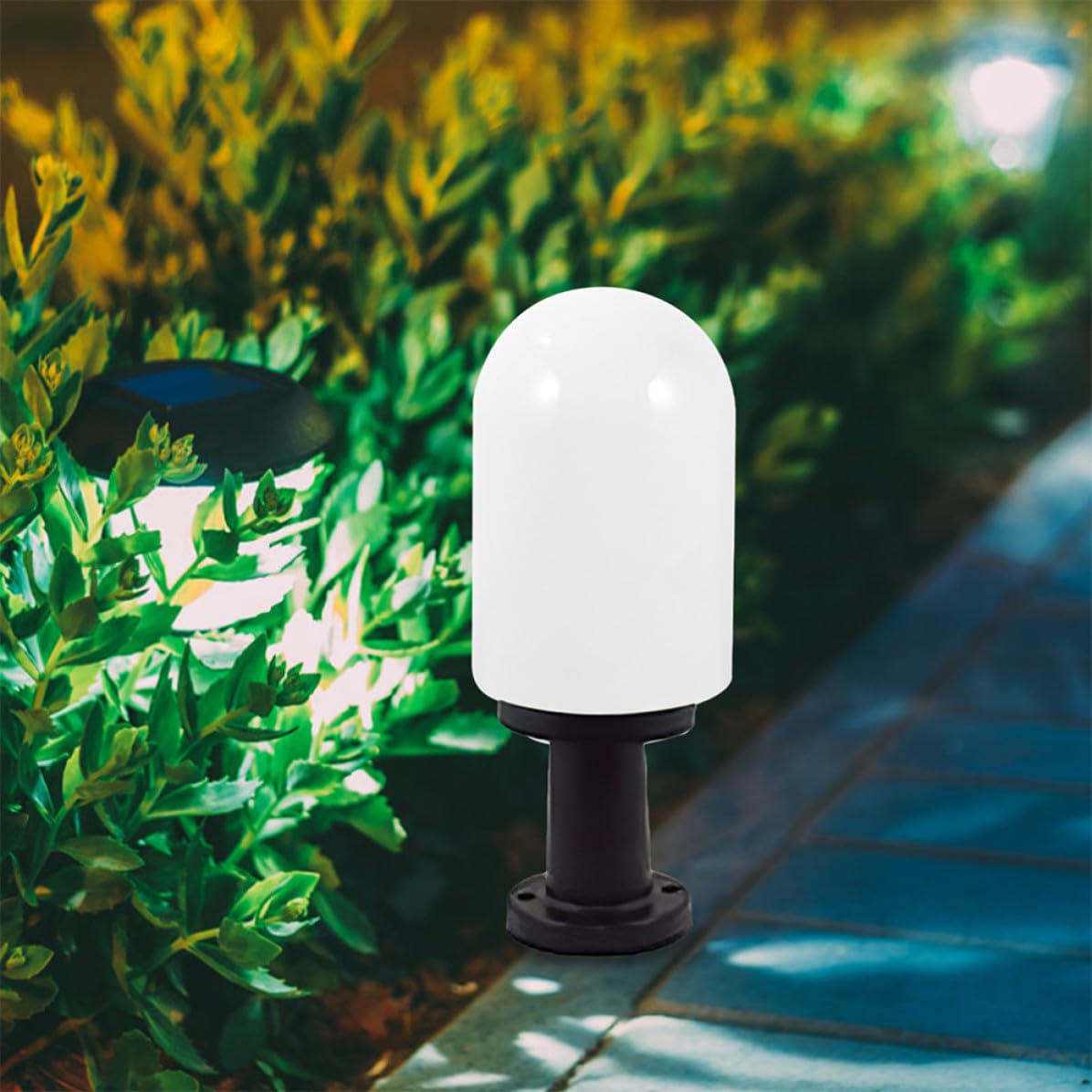 Paralume da Esterno per Lampione da Giardino in Plastica Bianco
