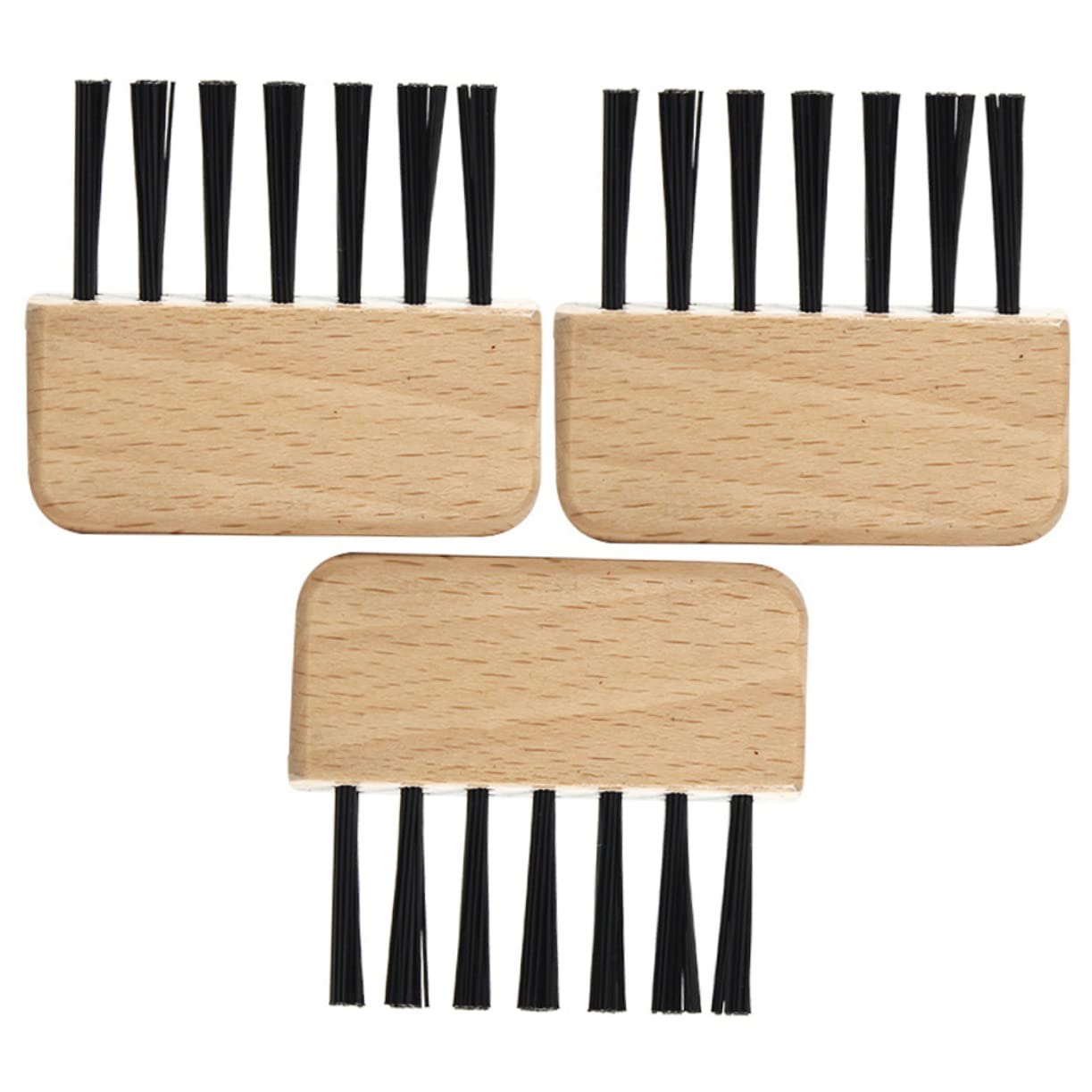 FOYTOKI Hair Brush Comb Cleaning Tool Hairbrush Cleaner Set Wood Hair Comb Cleaner