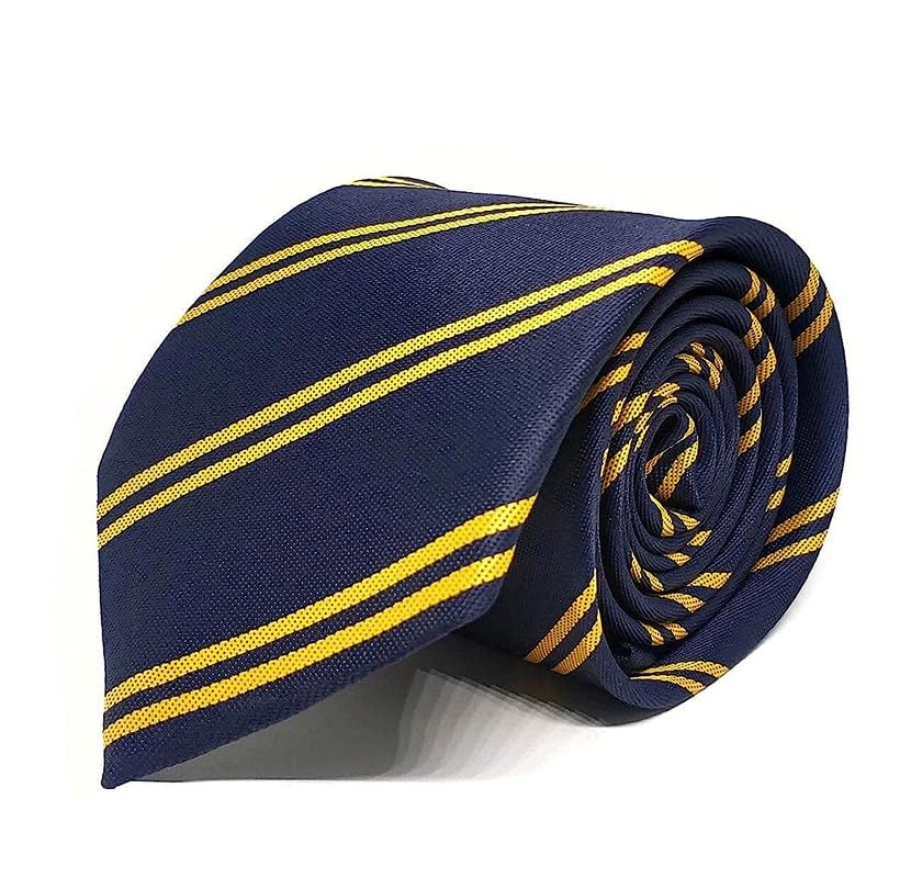 Image of Micro Fiber Stripped Neck Ties For Mens Boys Tie Length & Width - 58 Inch & 3 Inch