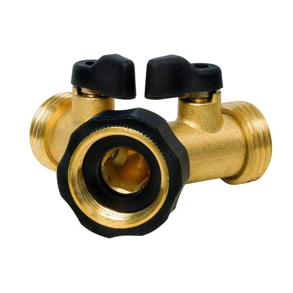 Buy fgyhtyjuu Brass 2Way Connector Faucet Watertap Dual Shutoff Valve Controls Faucet