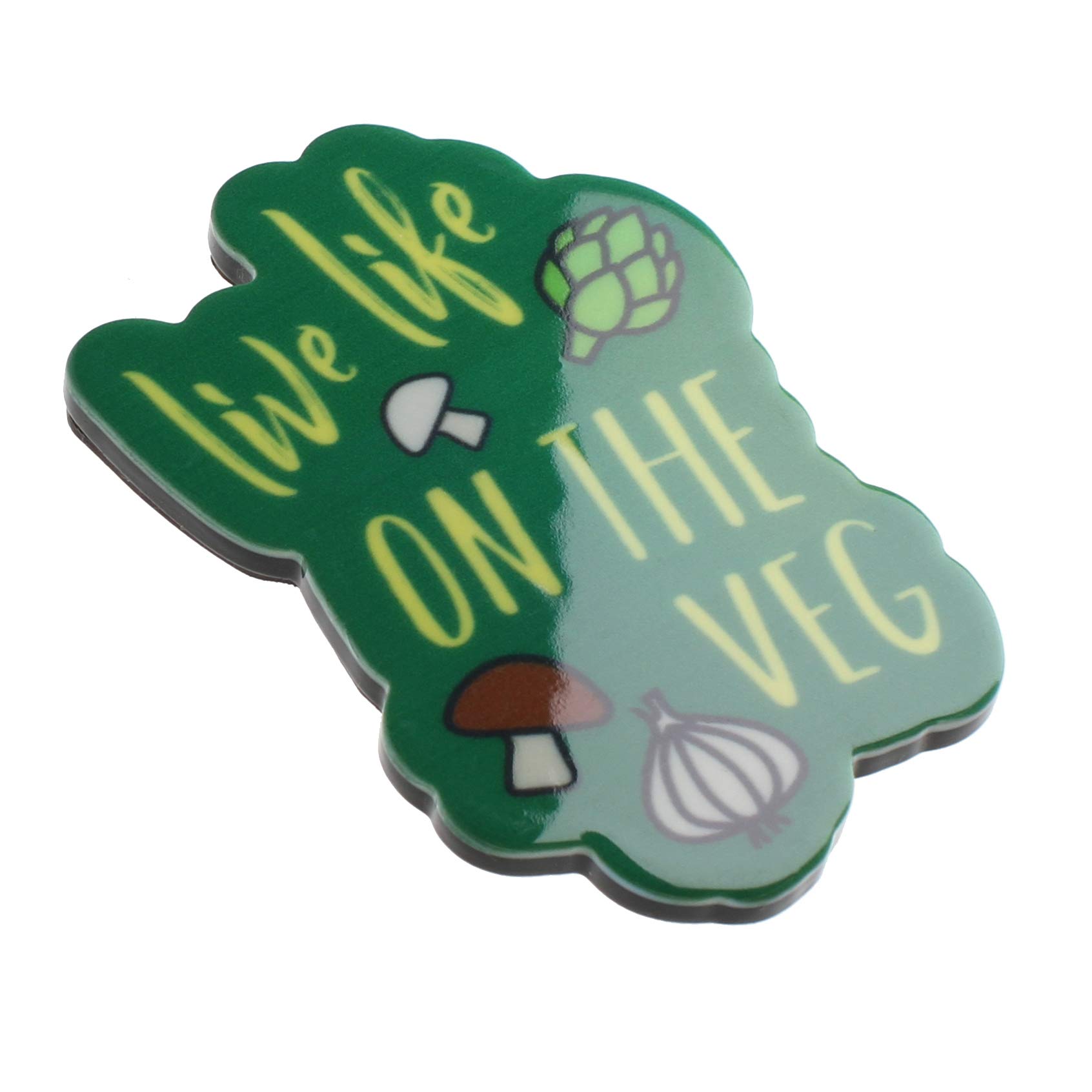 Live Life On The Veg Vegetarian Vegan Vegetable Lovers Novelty Magnet