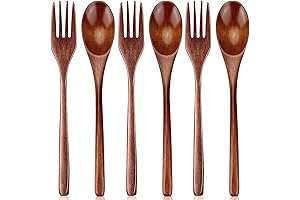 Experience Culinary Mastery with Our Exquisite Wooden Forks and Spoons Set