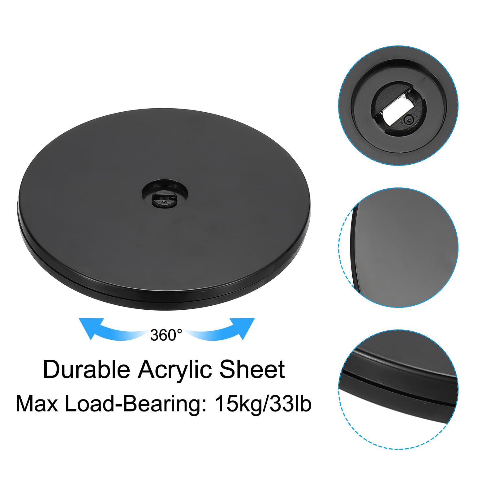 PATIKIL 6 Inch Heavy Rotating Swivel Stand - Image 3