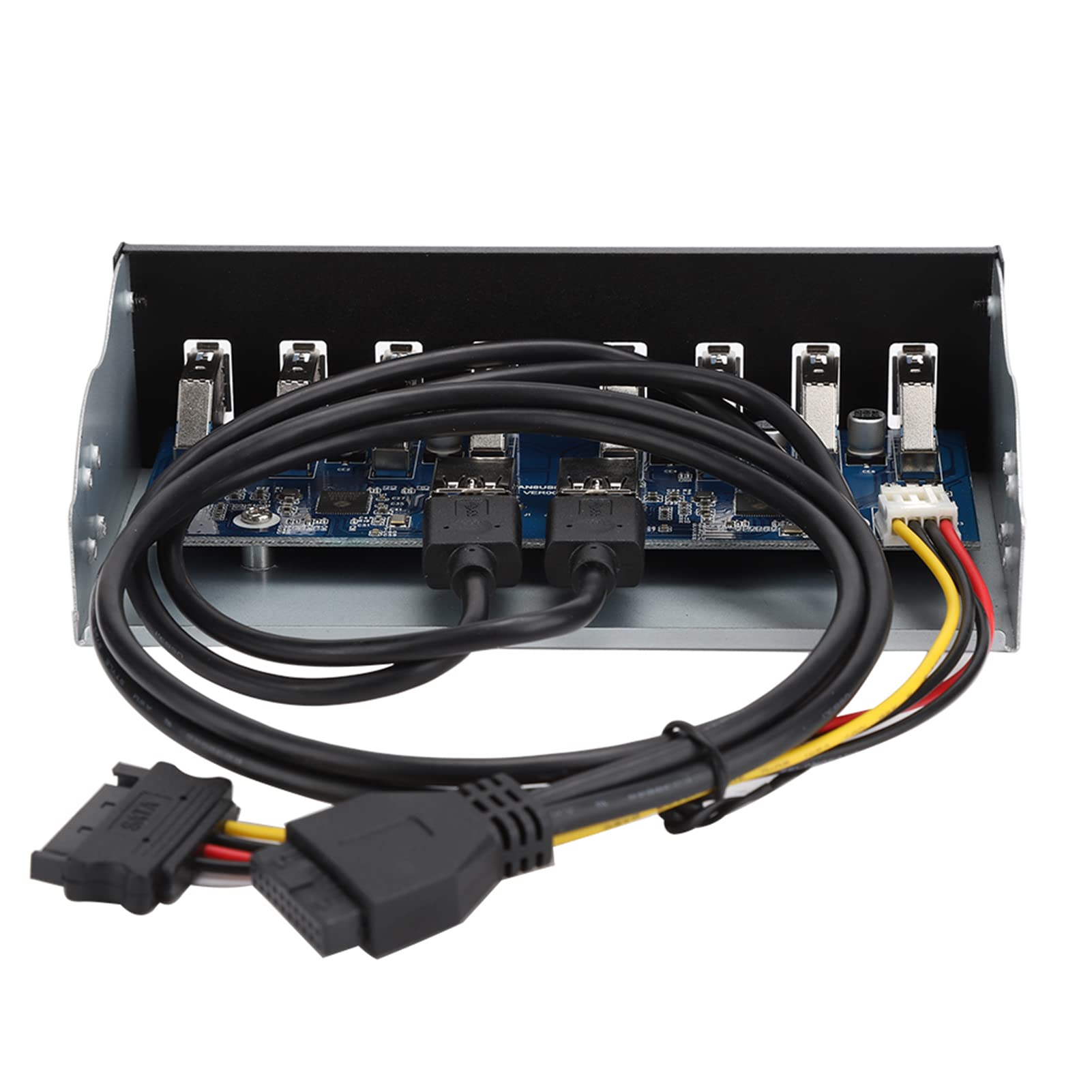 Hub USB 3.0 Alimentato, Hub USB 3.0 19PIN a 8 Porte, Adattatore per Pannello Frontale del Computer PC di Espansione 'unità Ottica Compatibile con l'Espansione del Case