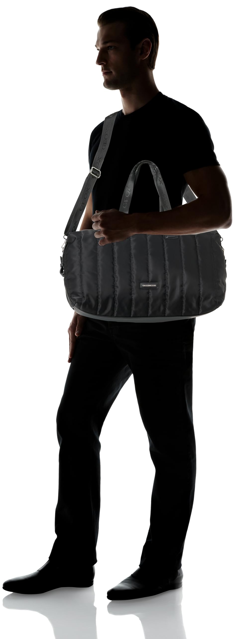 Geox Men's U TRAVEGGY D A Bag, czarna, czarny