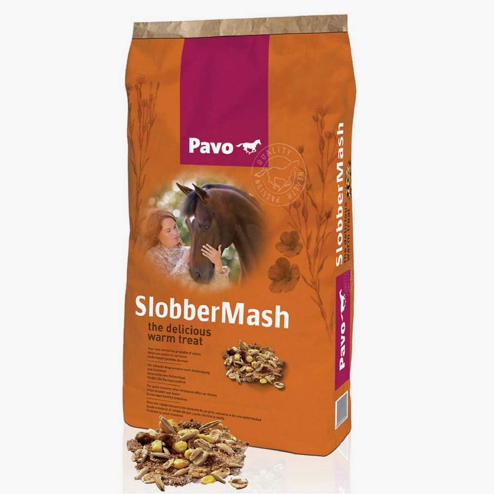 Pavo SlobberMash Horse Feed - 15kg, Supports Senior Horses' Health and Shine