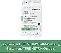 Vista 3 de McKesson TRUE METRIX Tiras de prueba de glucosa en sangre autocontrolables, 50 tiras, 3 paquetes, 150 en total