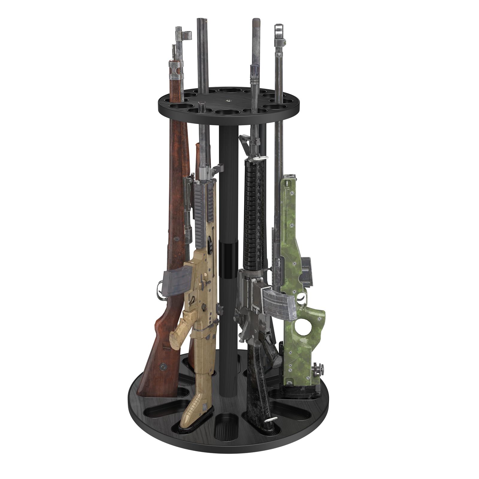 Indoor Gun Racks for Gun Storage, Solid Wood Holder for Rifles ...