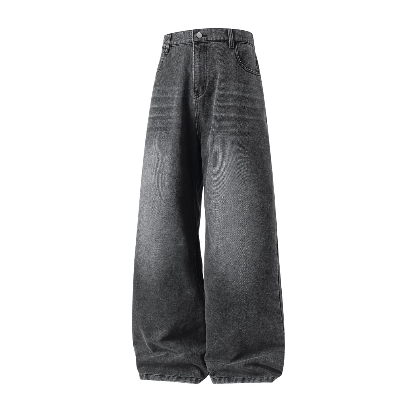 Jeans da uomo casual a gamba dritta Y2K vintage streetwear a gamba larga pantaloni in denim vestibilità comoda hip hop skater pantaloni
