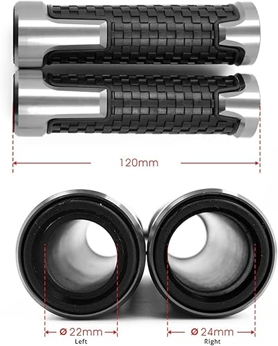 Miniatura 2 de Motorcycle for Y&AMAHA Xmax 125 250 300 400 X-MAX 2017 2018 2019 78'' 22mm Motorcycle Handle Ends Grips Bar Hand Grip Handlebar