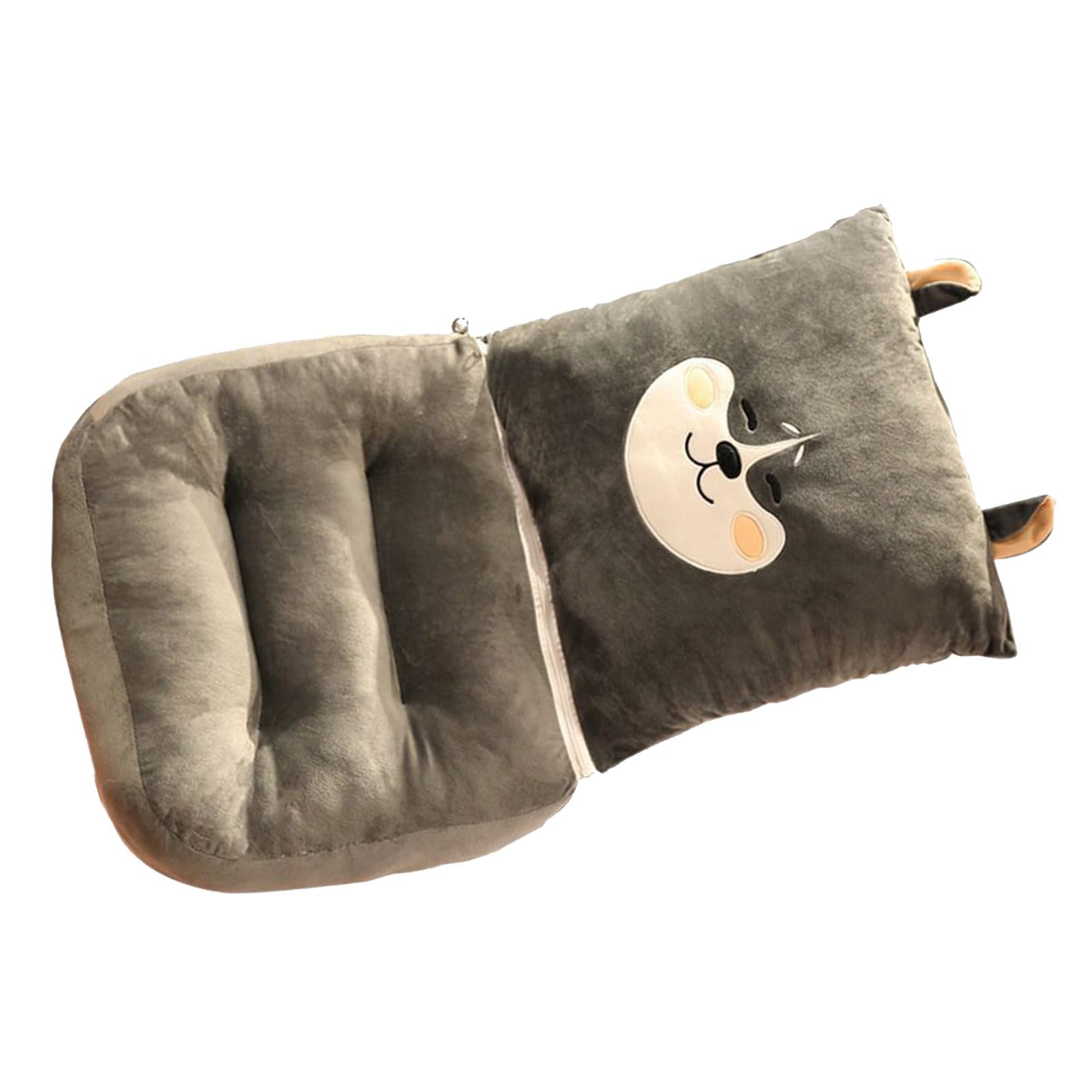 Ejoyous Cojín de Asiento con Soporte Lumbar Integrado Cojín de Almohada Lumbar Sedoso y de Felpa con Respaldo Integrado para Soporte de Postura Comodidad Suave para Entrenamiento de Conductores en