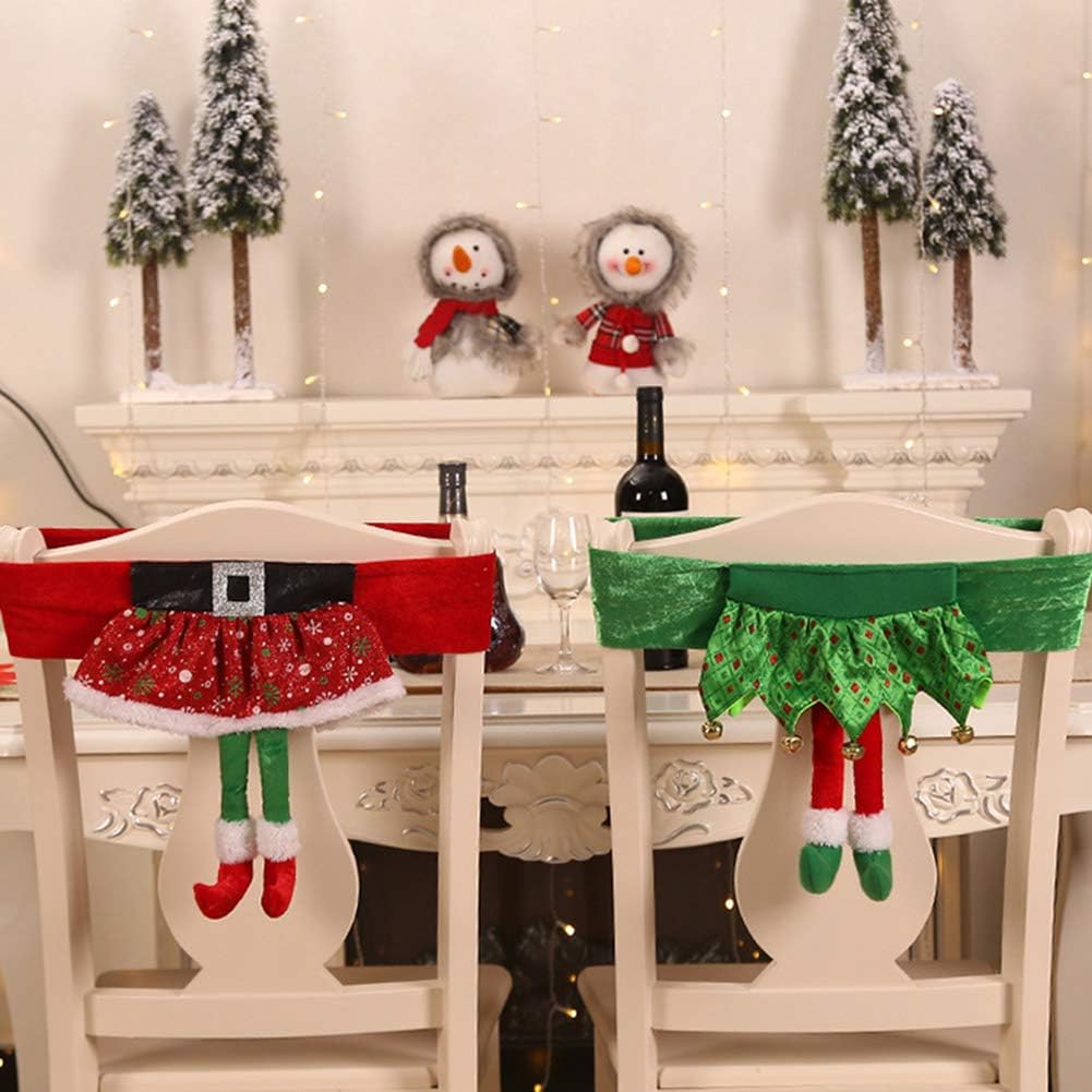 Amazoncom Jscarlife 2pcs Christmas Chair Covers Elf Chair Back Covers Santa Claus Chair Protector Cover Slipcover For Dinning Kitchen Decorations Home Kitchen Amazoncom Jscarlife 2pcs Christmas Chair Covers Elf Chair Back Covers Santa Claus Chair Protector Cover Slipcover For Dinning Kitchen Decorations Home Kitchen