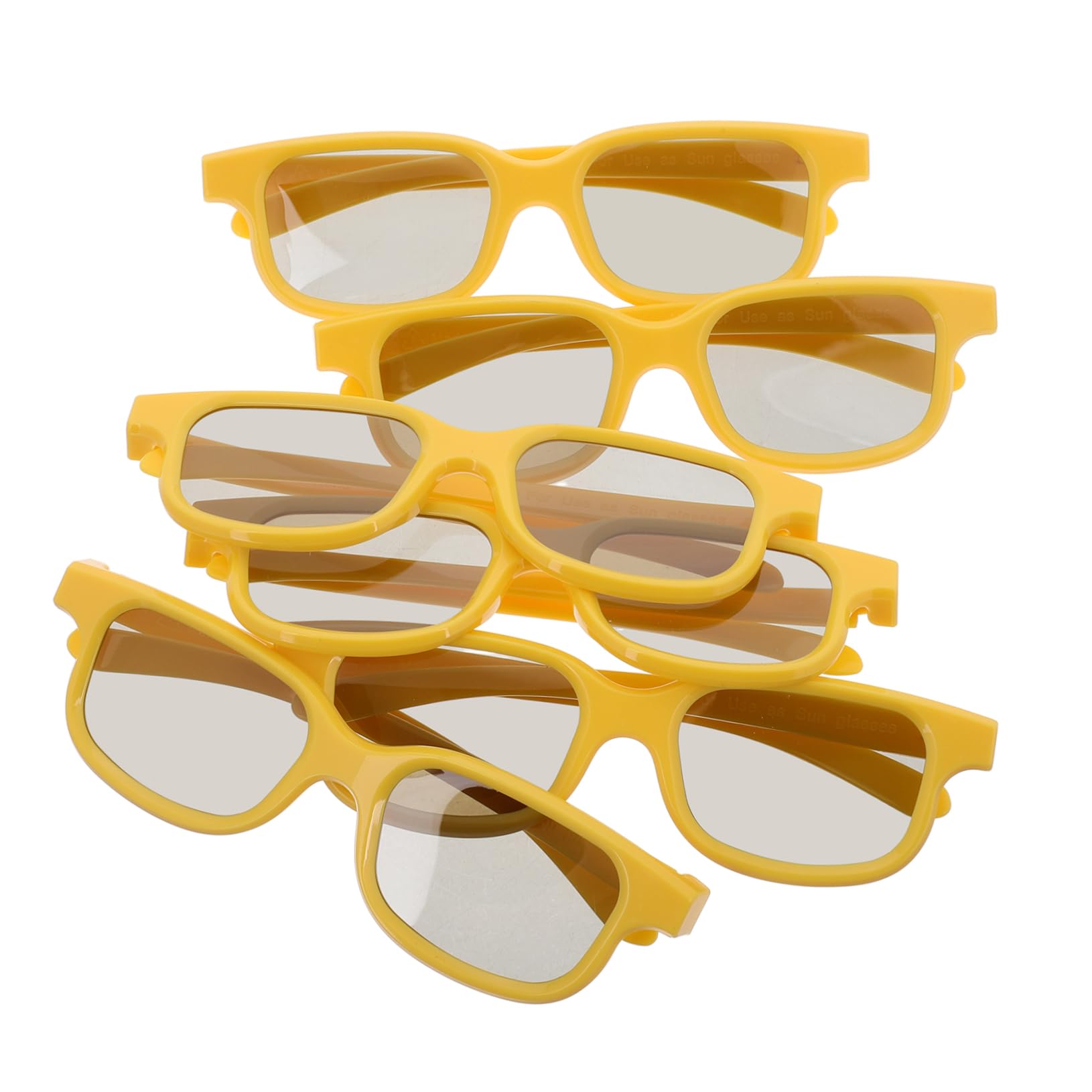 ibasenice 6pcs Glasses Lightweight Plastic Frame for Immersive Movie for Parties and Family Fun Engaging Viewing Glasses for Boys and Girls