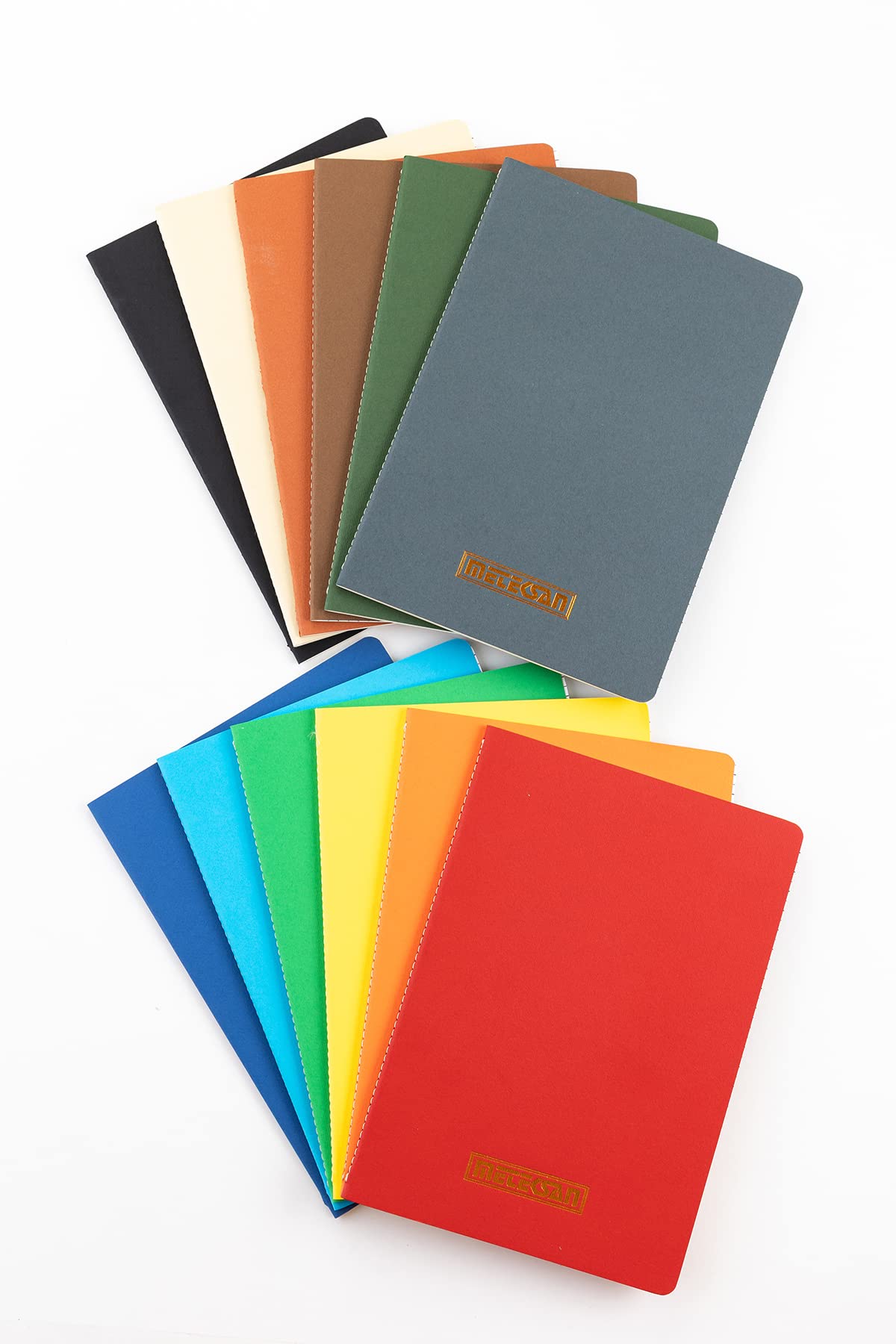 Meteksan Notes 17x24 cm Karton Kapaklı İplik Dikişli Defter, 32 Yaprak, Düz, Bej