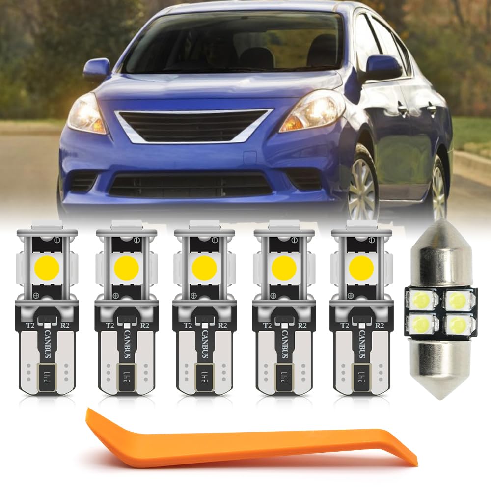 Amazon.com: nsautolighting 6pcs White LED Interior Lights Bulb Kit