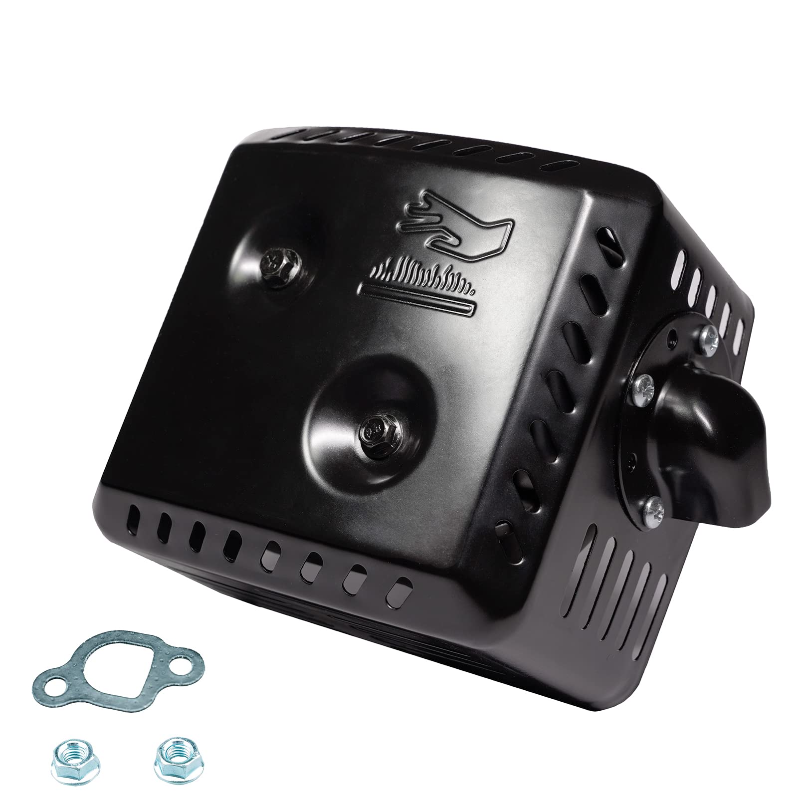 JMCHstore Silenciador de escape para Coleman CT200U BT200X KT196, silenciador para Baja MB165 MB200 Doodlebug Mini Bike, Axis M200, Mini Bikes 212CC, Hisun 196cc Engine, Go Karts
