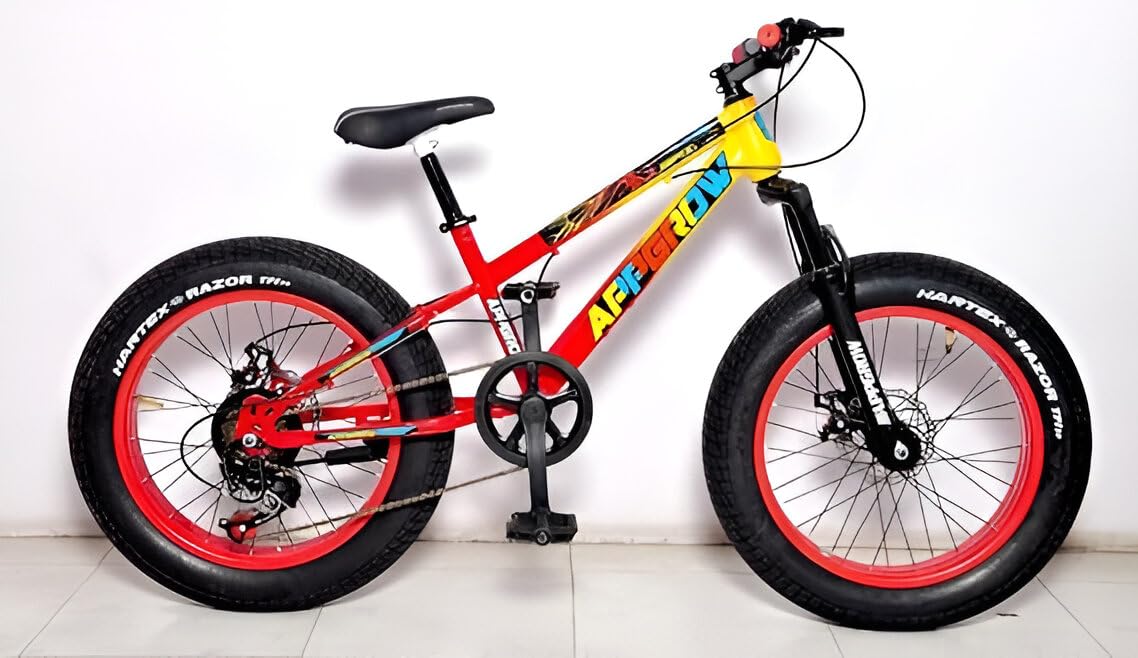 Appgrow 20" Fat Bike with 4.00 Super Fat Tires, Double Disc Brakes, 7-Speed Gears - Perfect for 7-12 Year Olds (B0D3M1L8GV) Amazon Price History, Amazon Price Tracker