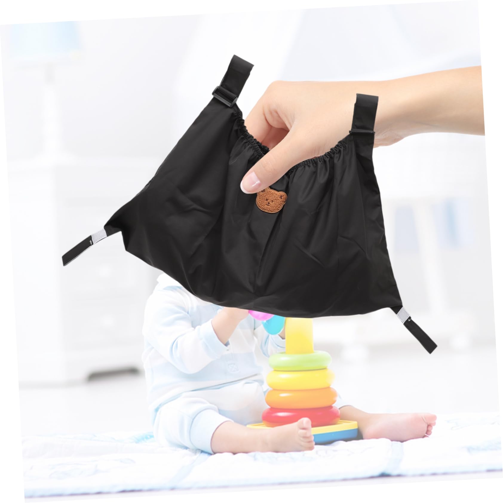 BESPORTBLE Stroller Organizer Bag Bottles Tote Bag for Diapers Capacity Storage Easy Attachment to Strollers Convenient Accessories for Moms