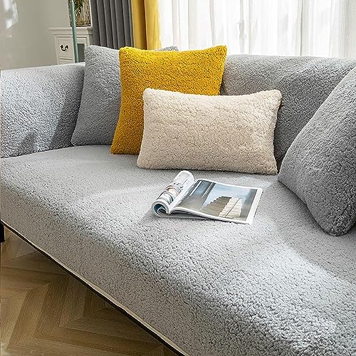 HanDucks Samt Sofabezug 1 2 3 4 sitzer,L Form Sofaüberwurf,Sofa überzug...