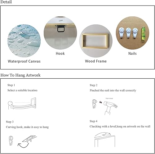 Miniatura 9 de Apicoture Lienzo rústico de granja, pinturas de paisaje rural, molino de viento de granero, decoración de pared para sala de estar, dormitorio,