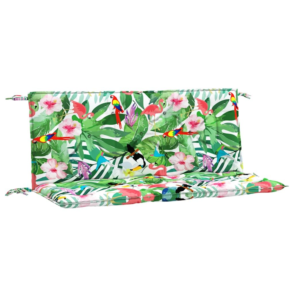 vidaXL Gartenbank-Auflagen 2 STK. Mehrfarbig 120x50x7 cm Stoff