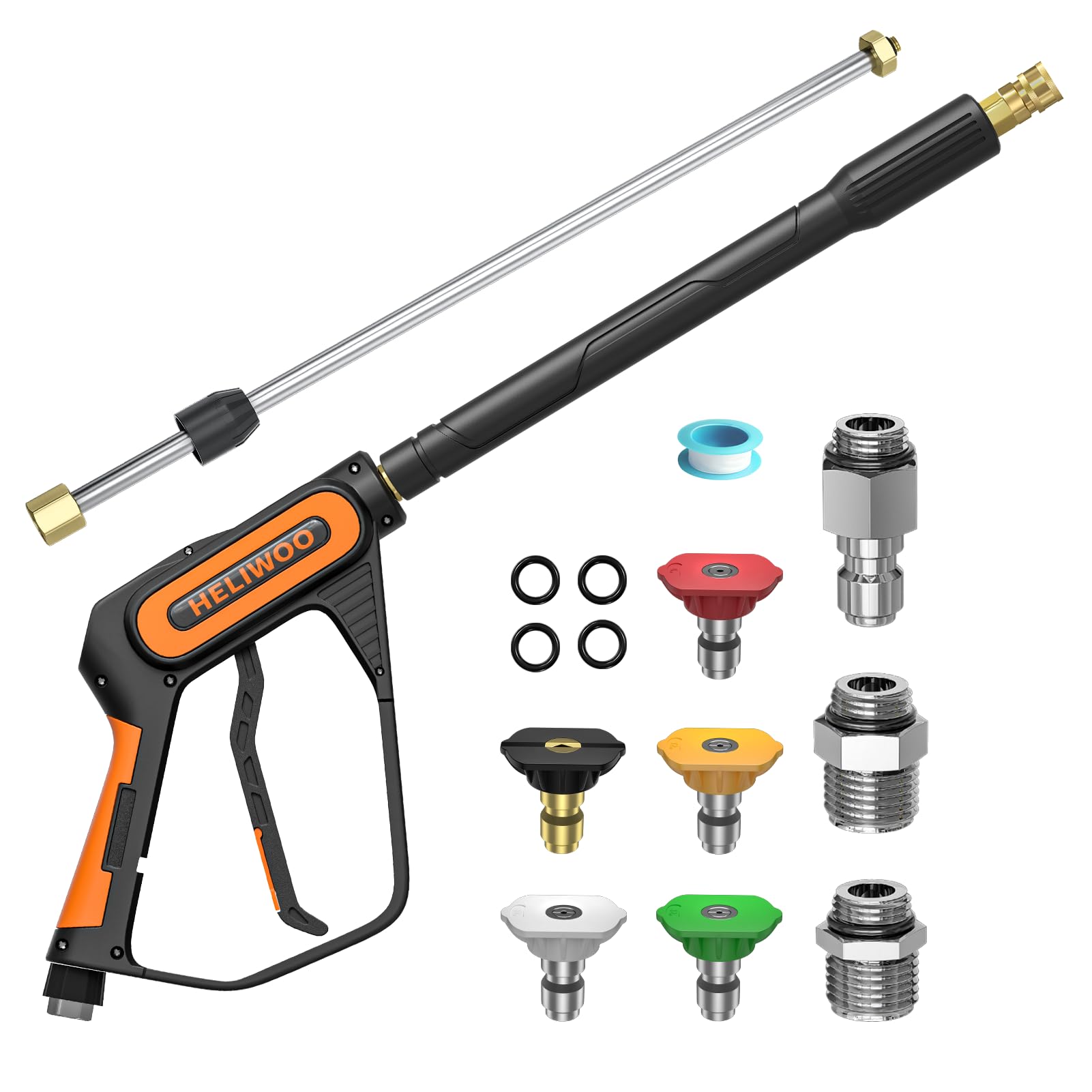 Amazon.com: Heliwoo Pressure Washer Gun Wand with 3/8