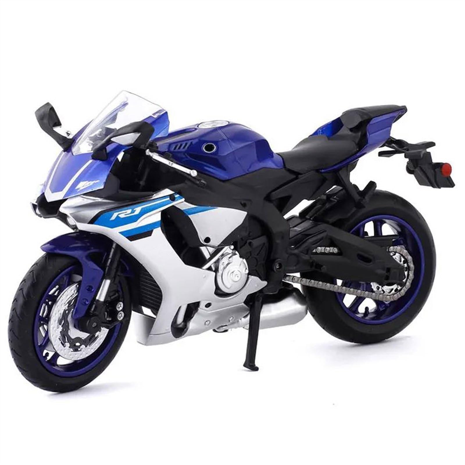SEYXF Motorbike Toy Motorcycle Simulation Diecast Model Collection Gift 1:12 for Y-AMAHA YZF-R1(Blue)
