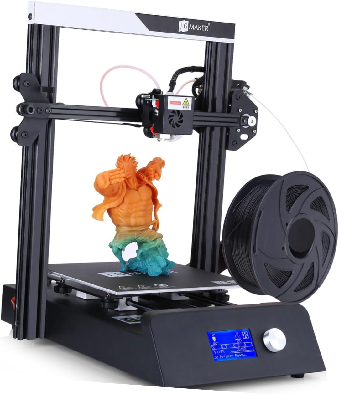 HEALLILY 1.75mm PLA Silk 3D Printer Filament Black 1kg Compatible 1.75mm Printers PLA Coupon Filament Pcs