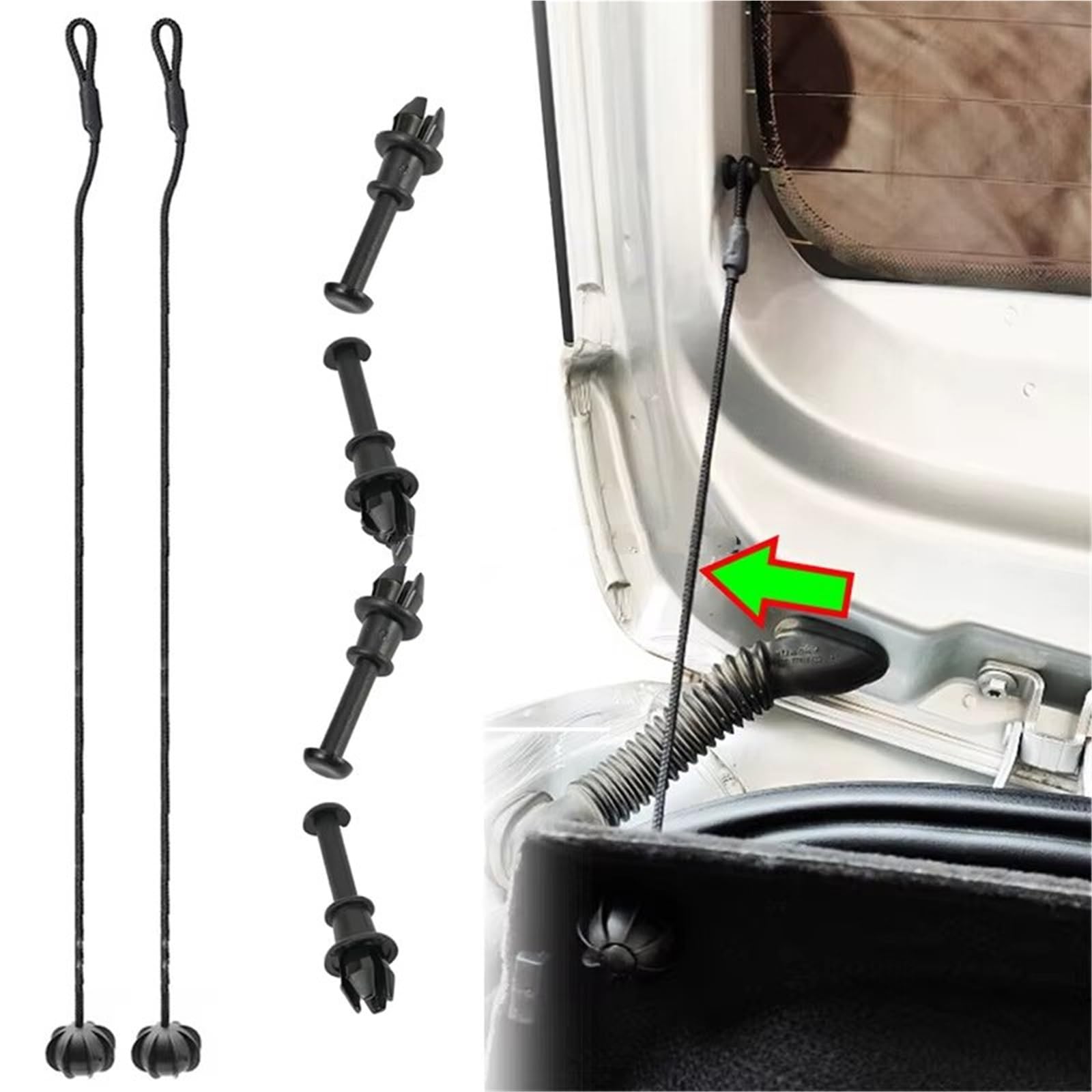 Kompatibel Mit Für Q5 8r MK1 2008-2017 Auto Tray Holder Pivot Hanger Pegs Auto Boot Koffer Lanyard Paket Für Regal String Clips Befestigungsmittel auto kofferraum halteband(2Pcs Clips)