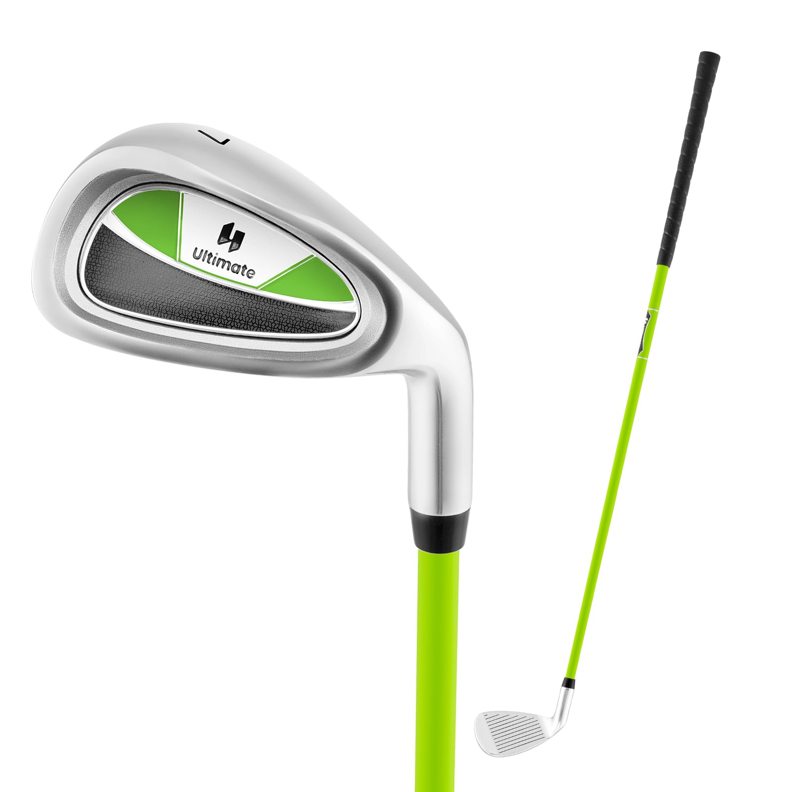 LIFEZEAL Golf Club per Bambini Ferro #7, Golf Club Singola per Ragazzi e Ragazze, con Grande Dolce Spot, Manico in Fibra di Vetro per Destro, Copriclub per 8-10 Anni