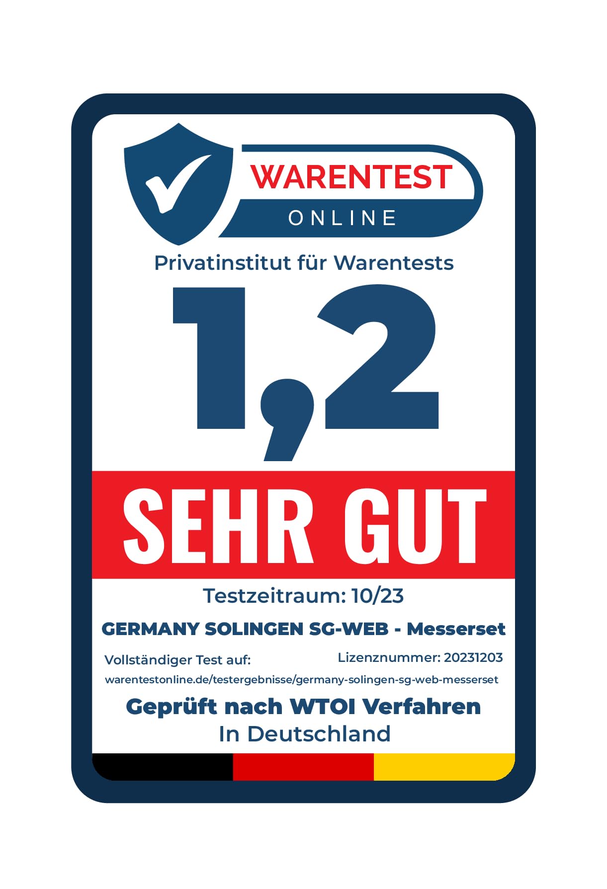 Germany Solingen Profi Messerset - 3-teilig Schlachtmesser mit rutschfestem Griff für Profi Fleischer und Hobby Koch - Metzgermesser mit exzellenter Schärfe - Fleischmesserset (3tlg.)