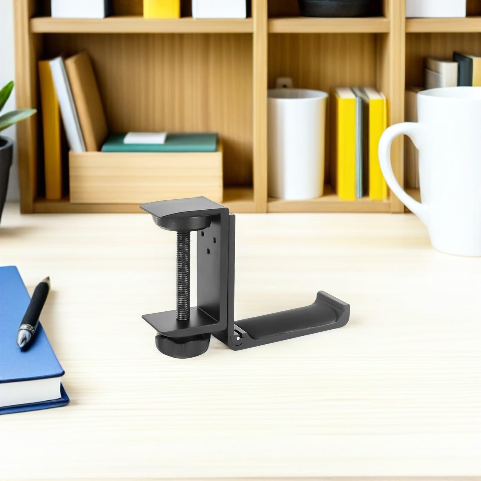 2 Stück Headset-Halterung für Tisch Desktop -Kopfhörerständer Haken für Kopfhörer Kopfhörerhalterständer Kopfhörerständer für Schreibtisch Kopfhörerständerhalter Black