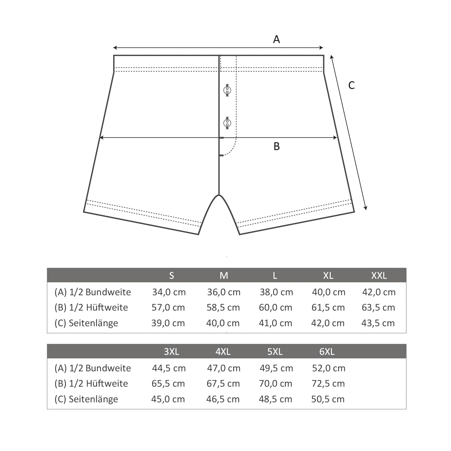 Gomati Herren Jersey Boxershorts (4 Stück) Stretch Unterhose aus Baumwolle