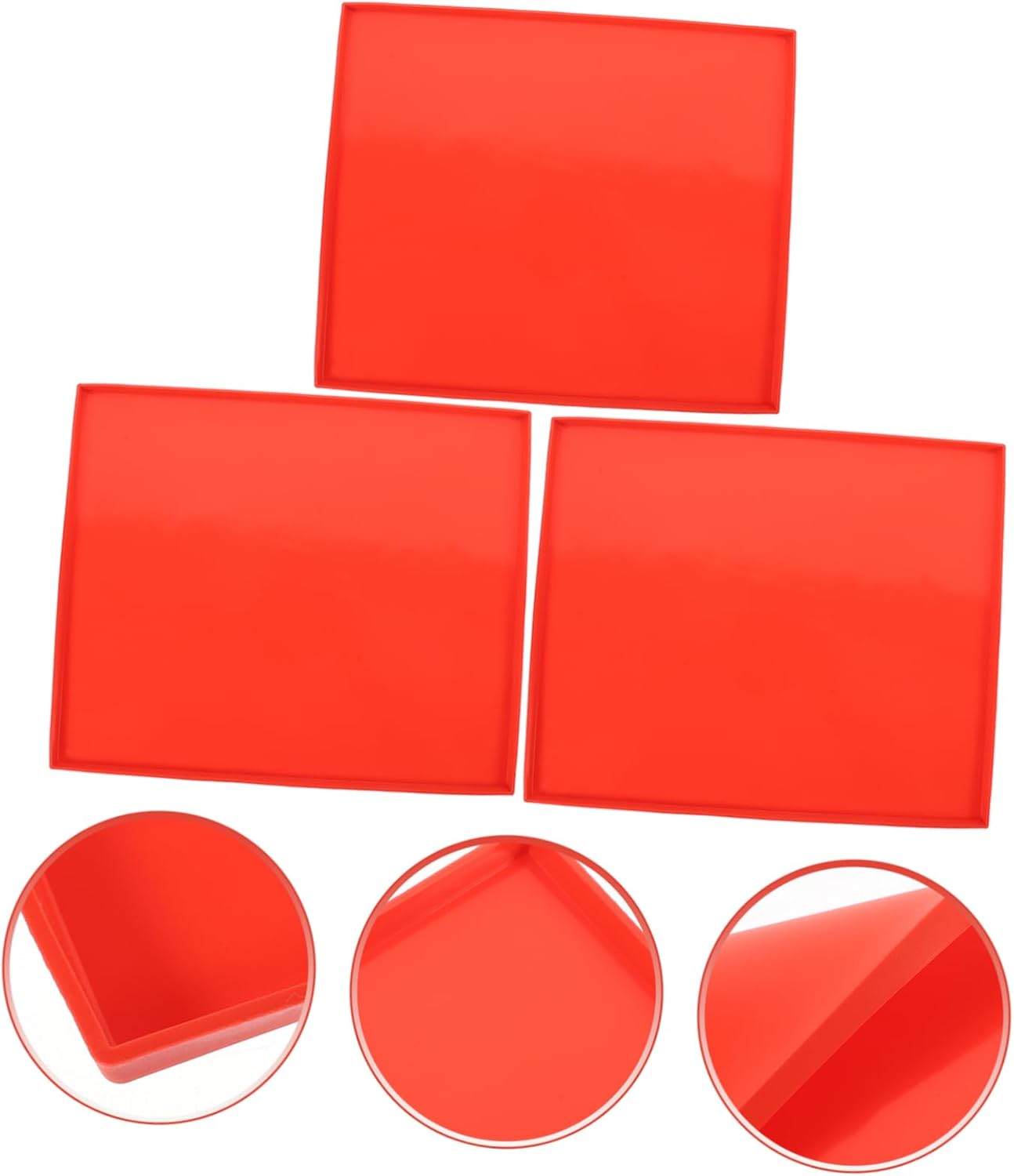 Alipis 12pcs Silicone Dehydrator Mats Food-grade Silicone Sheets for Baking and Drying Fruits Vegetables and Snacks Reusable Baking Trays